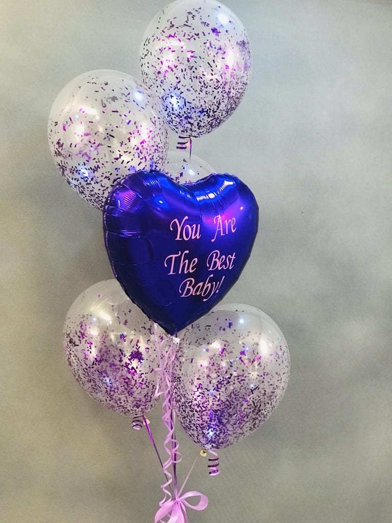Single Set Personalized clear Helium Balloon