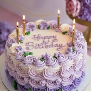 Round Rosette Cake 102