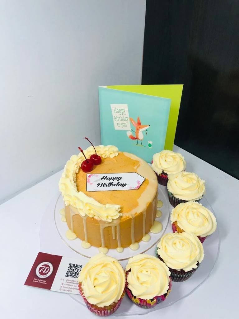 6 Inch Mini Cake & Cupcake Combo - Image 2