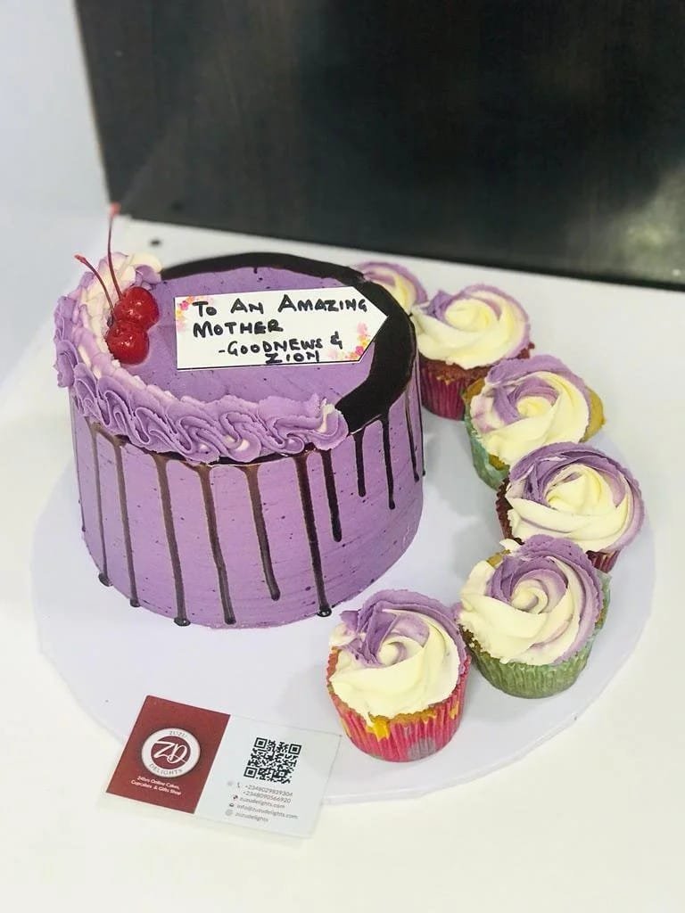 6 Inch Mini Cake & Cupcake Combo