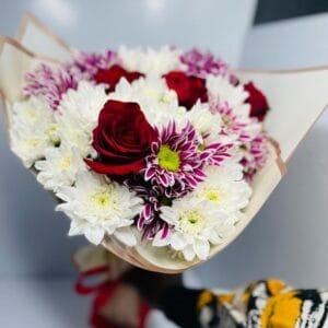 Helma Bouquet - Roses & Mixed Chrysanthemum