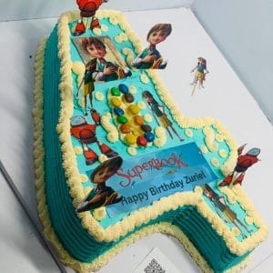 Number Cartoon Cake
