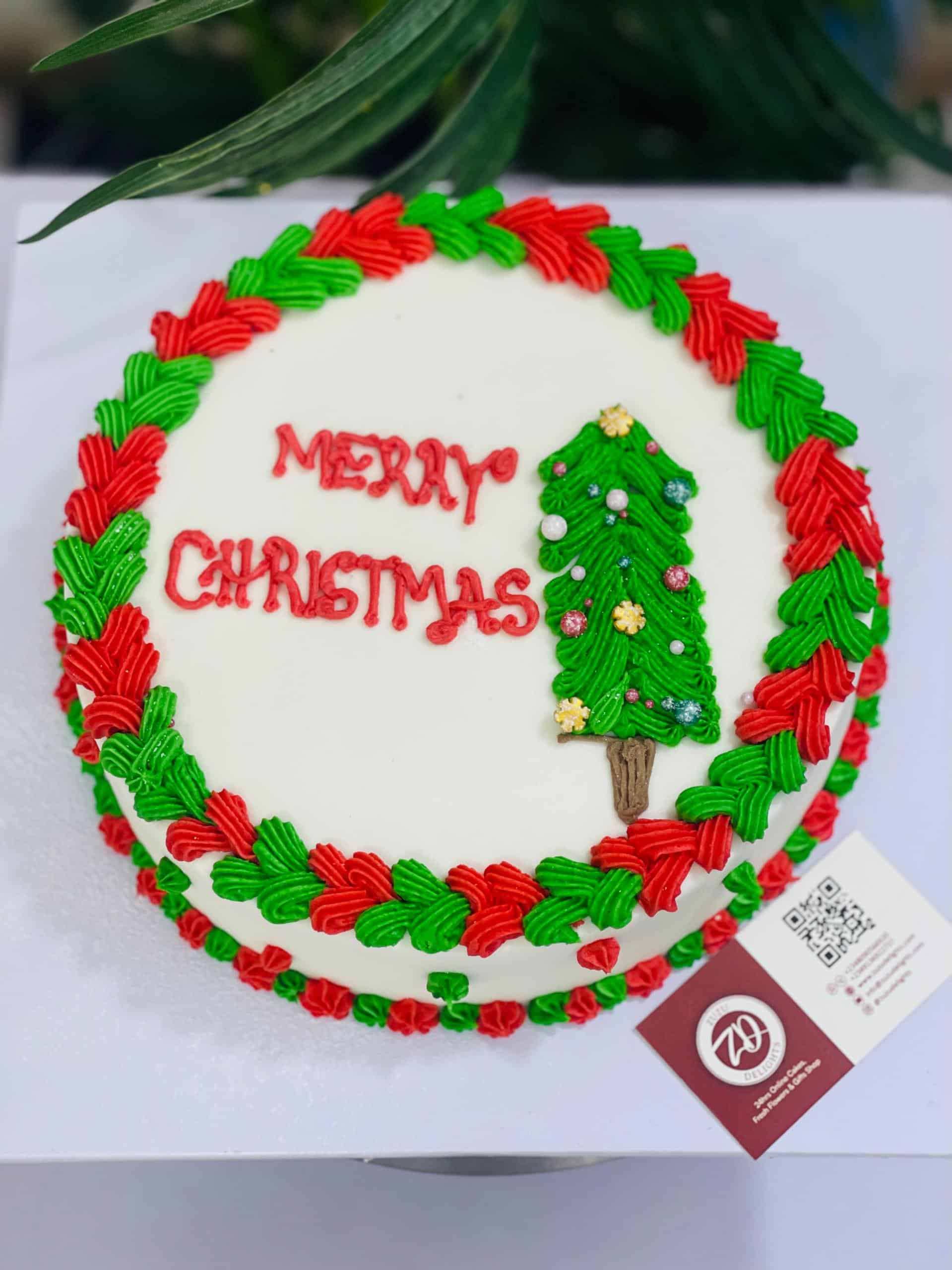 Merry Christmas Cake Buy Christmas Cakes Online ZD Cakes Buy Christmas Cake Online