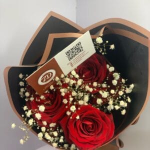 Beau - 3 roses and gypso