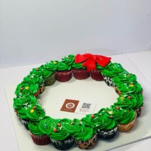 Christmas Cupcake Wreath | Best Christmas Cupcake Delivery in Lagos – Zuzu Delight