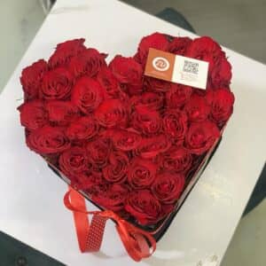 Heart Shaped Roses Only Box