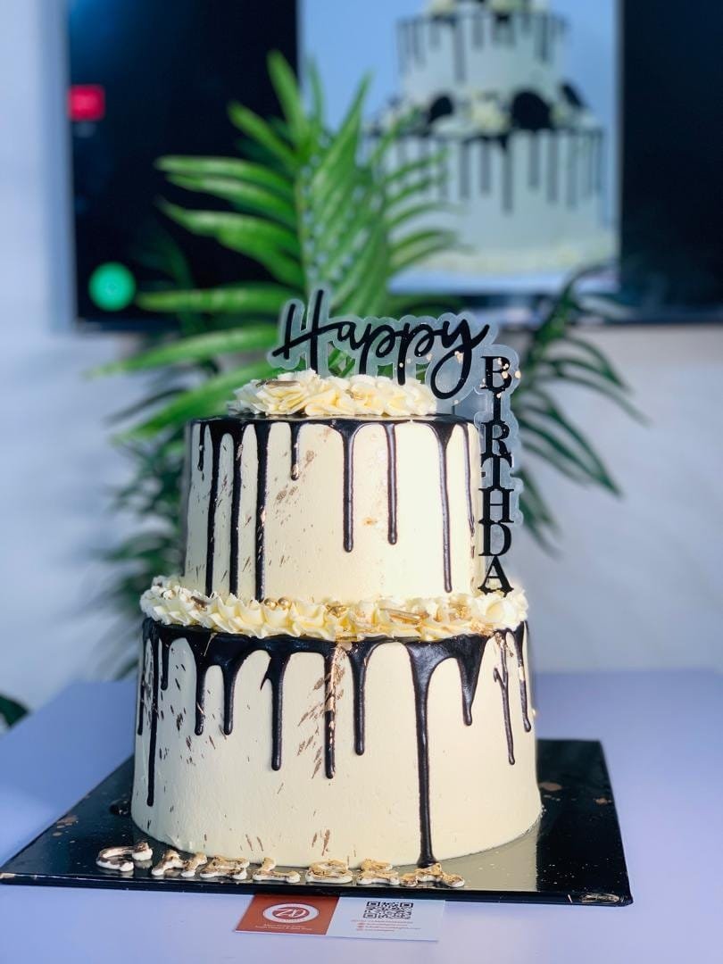 Drip Tiered Cake - Online Cake Delivery